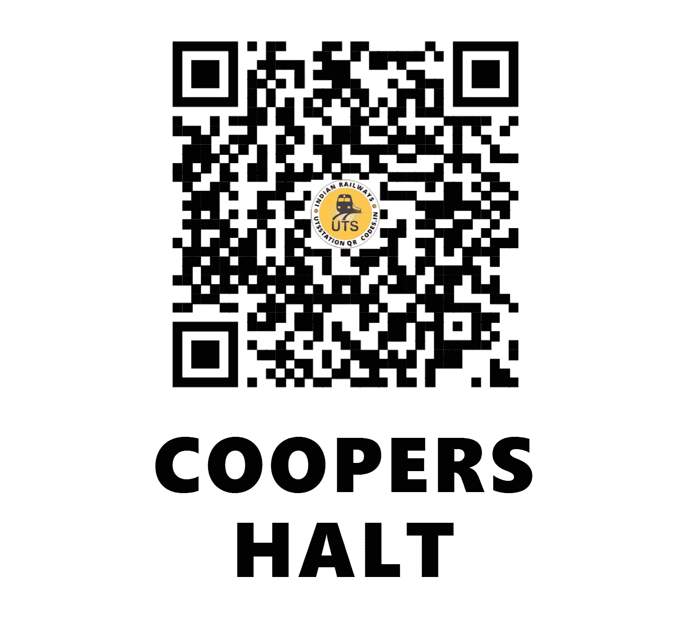 UTS QR Code for COOPERS HALT - CPHT - ER (WEST BENGAL)